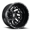 Dually Wheels 22X8.25 Triton Dually D581 Gloss Black Milled Fuel Off Road Wheels