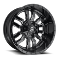 Aluminum Wheels 24X12 Sledge D595 Gloss Black/Milled Fuel Off Road Wheels