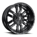 Aluminum Wheels 17X9 Sledge D596 Matte Black/Gloss Black Lip Fuel Off Road Wheels