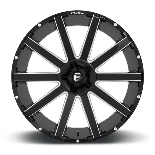Aluminum Wheels 20X10 Contra D616 Matte Black/Milled Fuel Off Road Wheels