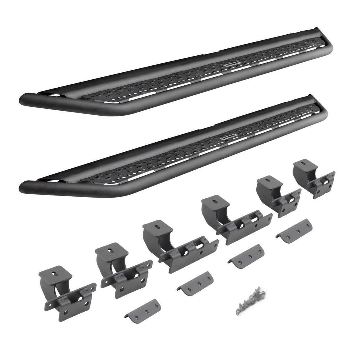 Dominator Xtreme D6 SideSteps With Mounting Bracket Kit Textured Black 2022-2026 Ford Maverick Go Rhino