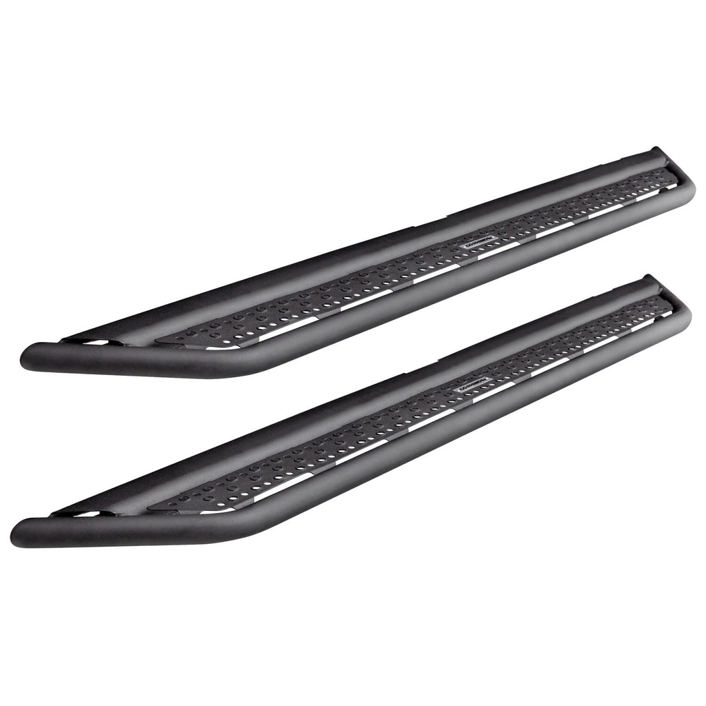 Dominator Xtreme D6 SideSteps With Mounting Bracket Kit Textured Black 2019-2026 Ram 1500 Go Rhino