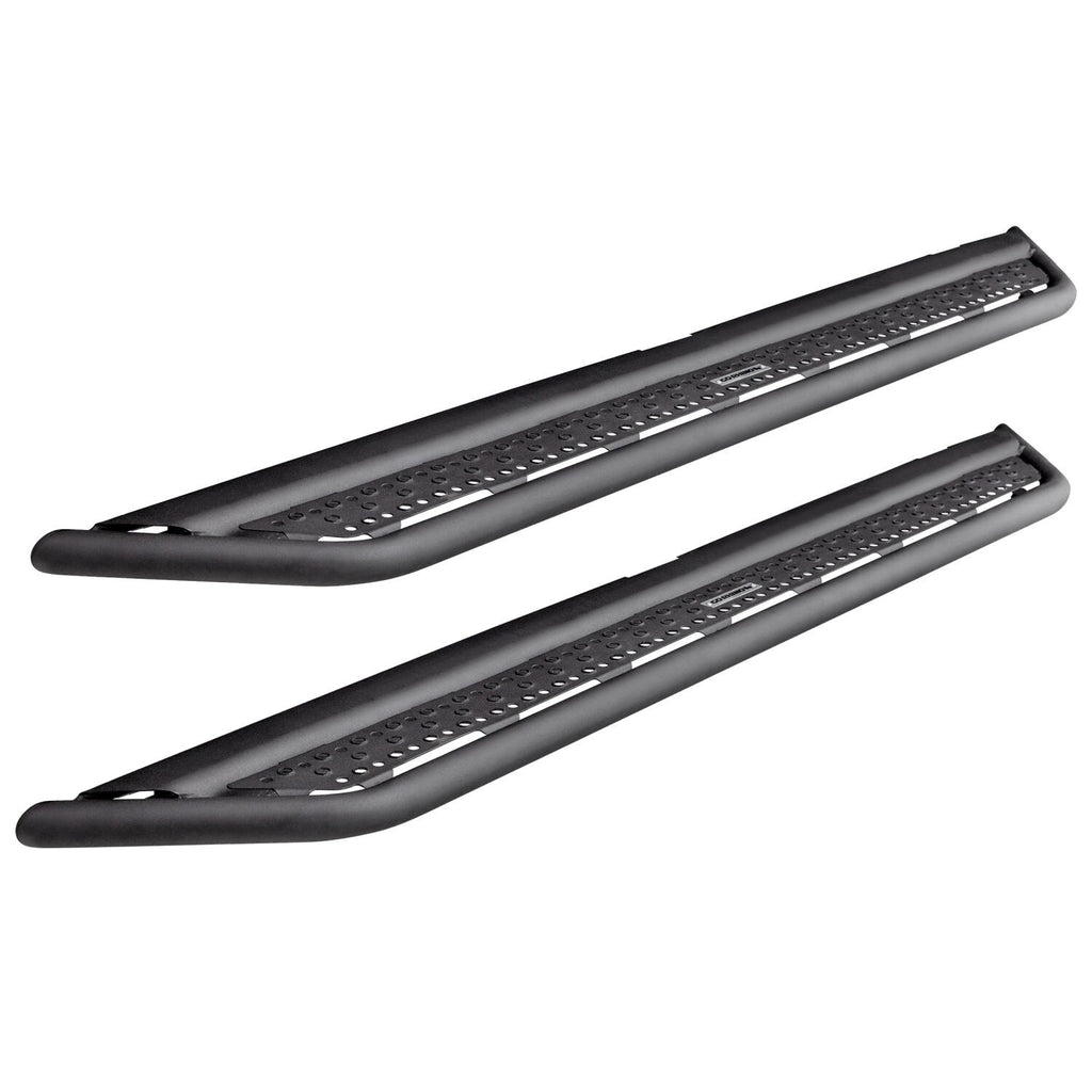 Dominator Xtreme D6 SideSteps With Mounting Bracket Kit Textured Black 2005-2023 Toyota Tacoma Go Rhino