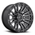 Aluminum Wheels 20X9 Rebel D680 Matte Gunmetal Gray Black Bead Ring Fuel Off Road Wheels
