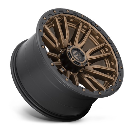 Aluminum Wheels 20X10 Rebel D681 Matte Bronze Black Bead Ring Fuel Off Road Wheels