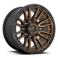 Aluminum Wheels 20X9 Rebel D681 Matte Bronze Black Bead Ring Fuel Off Road Wheels