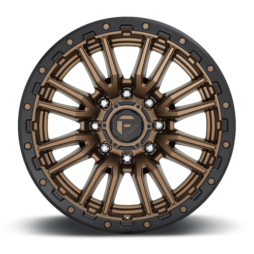 Aluminum Wheels 20X9 Rebel D681 Matte Bronze Black Bead Ring Fuel Off Road Wheels