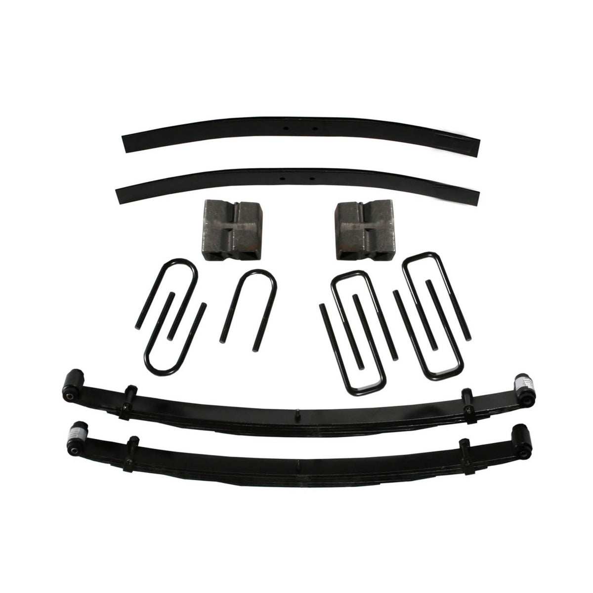 Lift Kit 6 Inch 92-93 Dodge W250/W350 Front/4.5 Inch Rear Lift Includes Front Leaf Springs Front/Rear U Bolt Kits Front Bushing Kit Rear Block Rear Add-A-Leafs Skyjacker