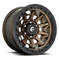 Aluminum Wheels 17X9 Covert D696 Matte Bronze Black Bead Ring Fuel Off Road Wheels