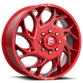 Dually Wheels 20X8.25 Runner Dually D742 Candy Red Milled Fuel Off Road Wheels
