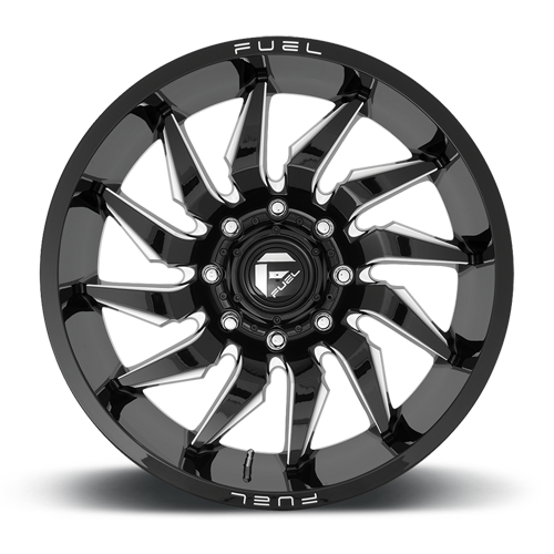 Aluminum Wheels 20X10 Saber D744 Gloss Black Milled Fuel Off Road Wheels