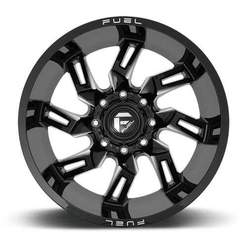 Aluminum Wheels 20X10 Lockdown D747 Gloss Black Milled Fuel Off Road Wheels