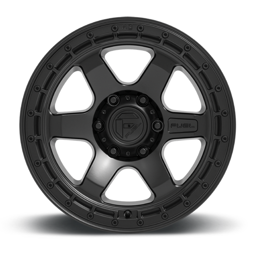Aluminum Wheels 18X9 Block D750 Matte Black/Black Ring Fuel Off Road Wheels