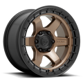 Aluminum Wheels 17X9 Block D751 Matte Bronze/Black Ring Fuel Off Road Wheels