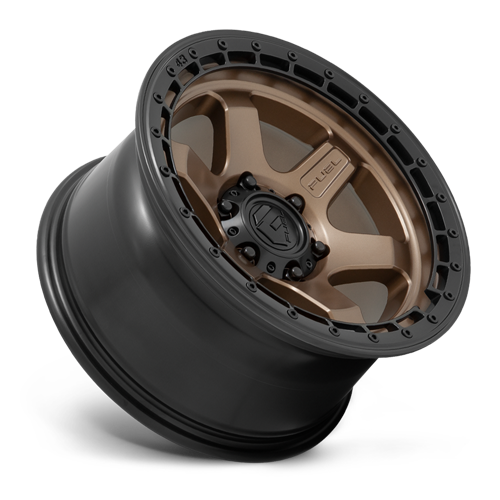 Aluminum Wheels 18X9 Block D751 Matte Bronze/Black Ring Fuel Off Road Wheels