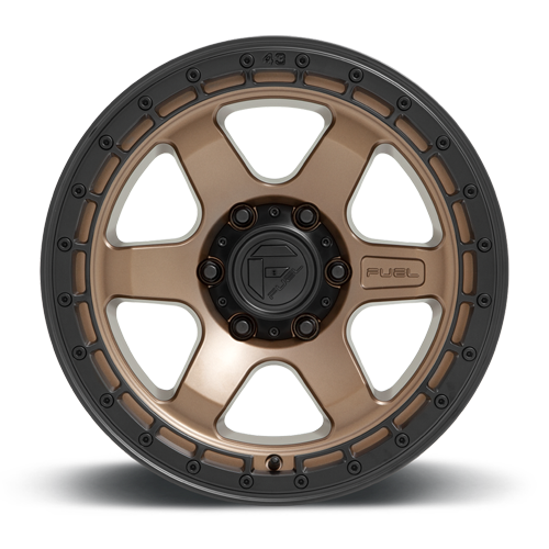 Aluminum Wheels 18X9 Block D751 Matte Bronze/Black Ring Fuel Off Road Wheels