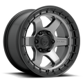Aluminum Wheels 17X9 Block D752 Gunmetal Gray/Black Ring Fuel Off Road Wheels