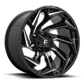 Aluminum Wheels 20X10 Reaction D753 Gloss Black/Milled Fuel Off Road Wheels