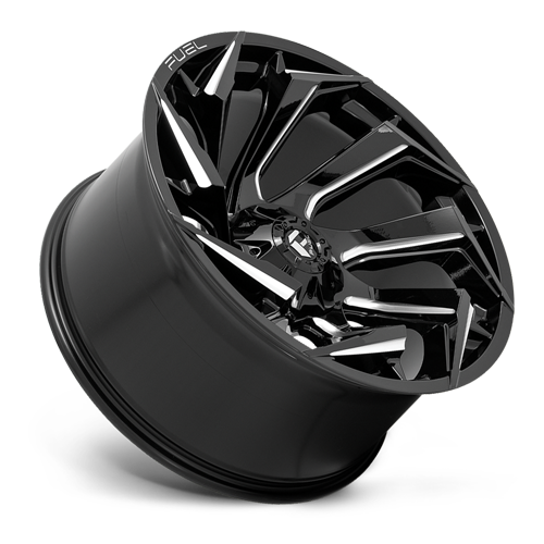 Aluminum Wheels 20X10 Reaction D753 Gloss Black/Milled Fuel Off Road Wheels