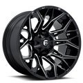 Aluminum Wheels 22X10 Twitch D769 Gloss Black/Milled Fuel Off Road Wheels