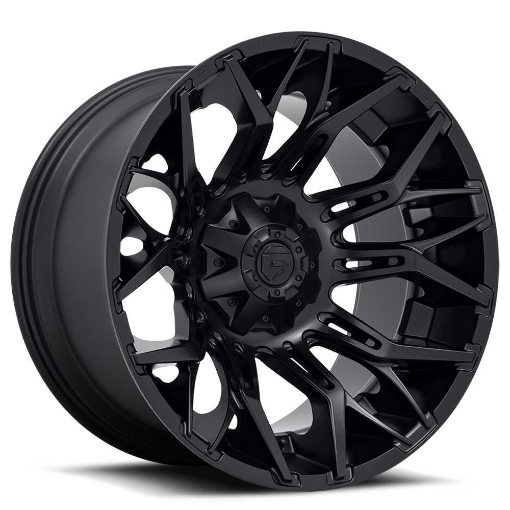 Aluminum Wheels 20X10 Twitch D772 Blackout Fuel Off Road Wheels