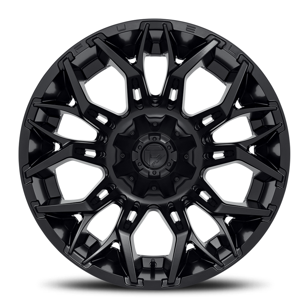 Aluminum Wheels 20X10 Twitch D772 Blackout Fuel Off Road Wheels