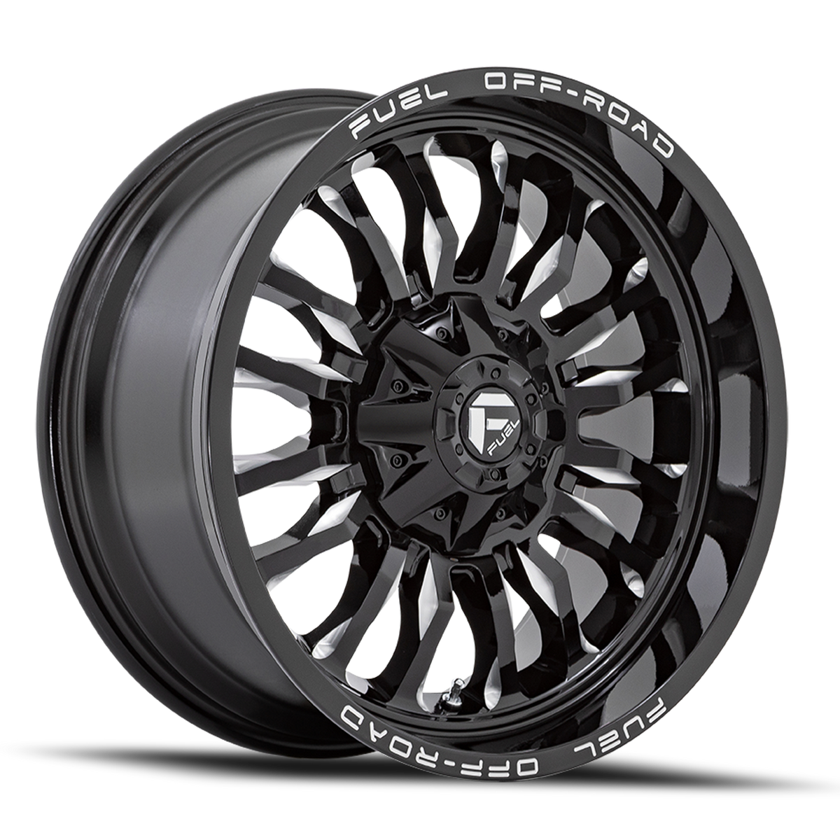 Aluminum Wheels 20X10 Arc D795 Gloss Black Milled Fuel Off Road Wheels