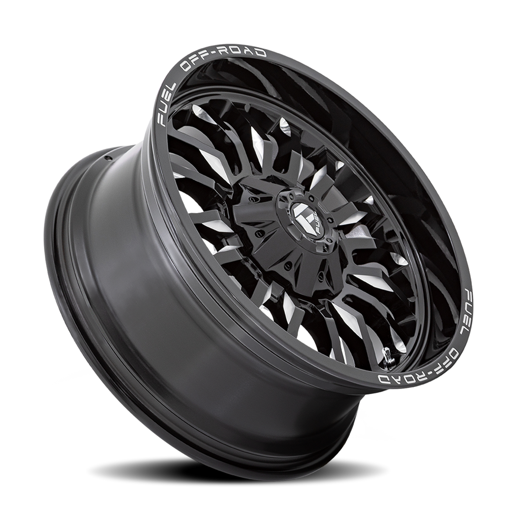 Aluminum Wheels 20X10 Arc D795 Gloss Black Milled Fuel Off Road Wheels