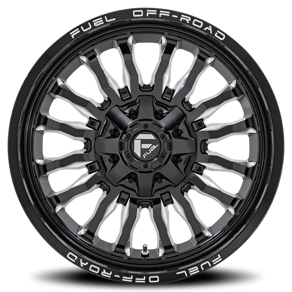 Aluminum Wheels 20X10 Arc D795 Gloss Black Milled Fuel Off Road Wheels