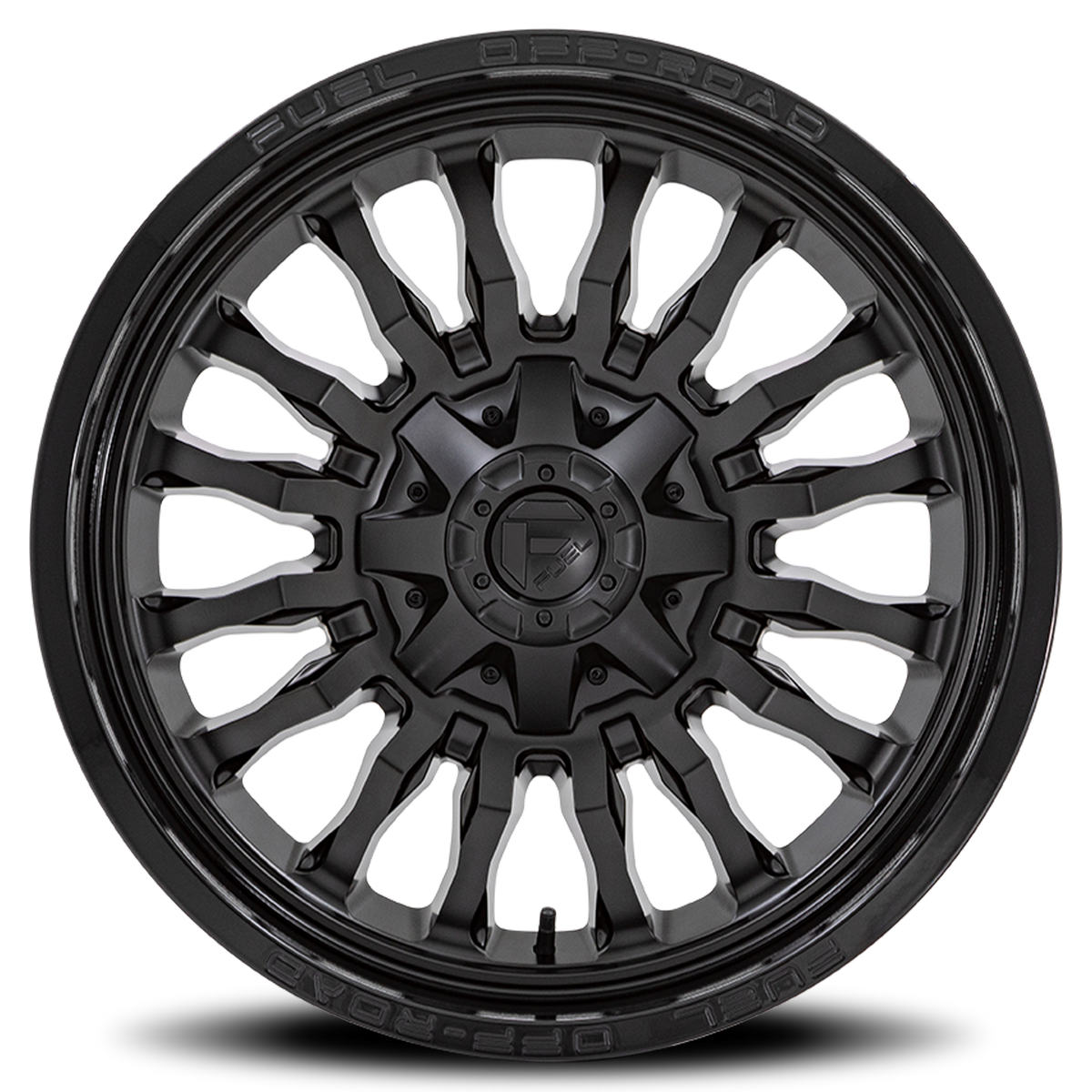 Aluminum Wheels 22X12 Arc D796 Matte Black W/ Gloss Black Lip Fuel Off Road Wheels