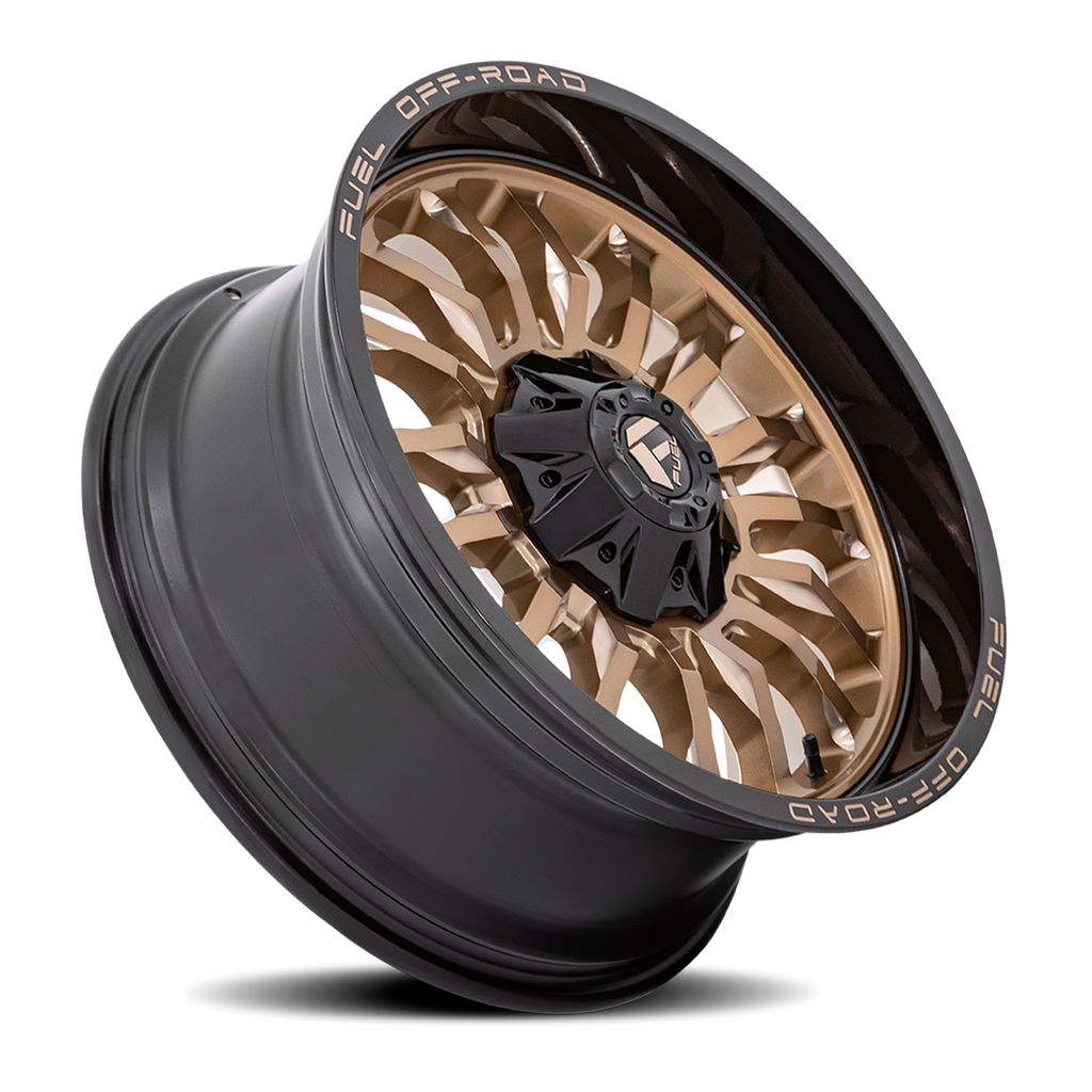 Aluminum Wheels 20X10 Arc D797 Platinum Bronze/Black Lip Fuel Off Road Wheels