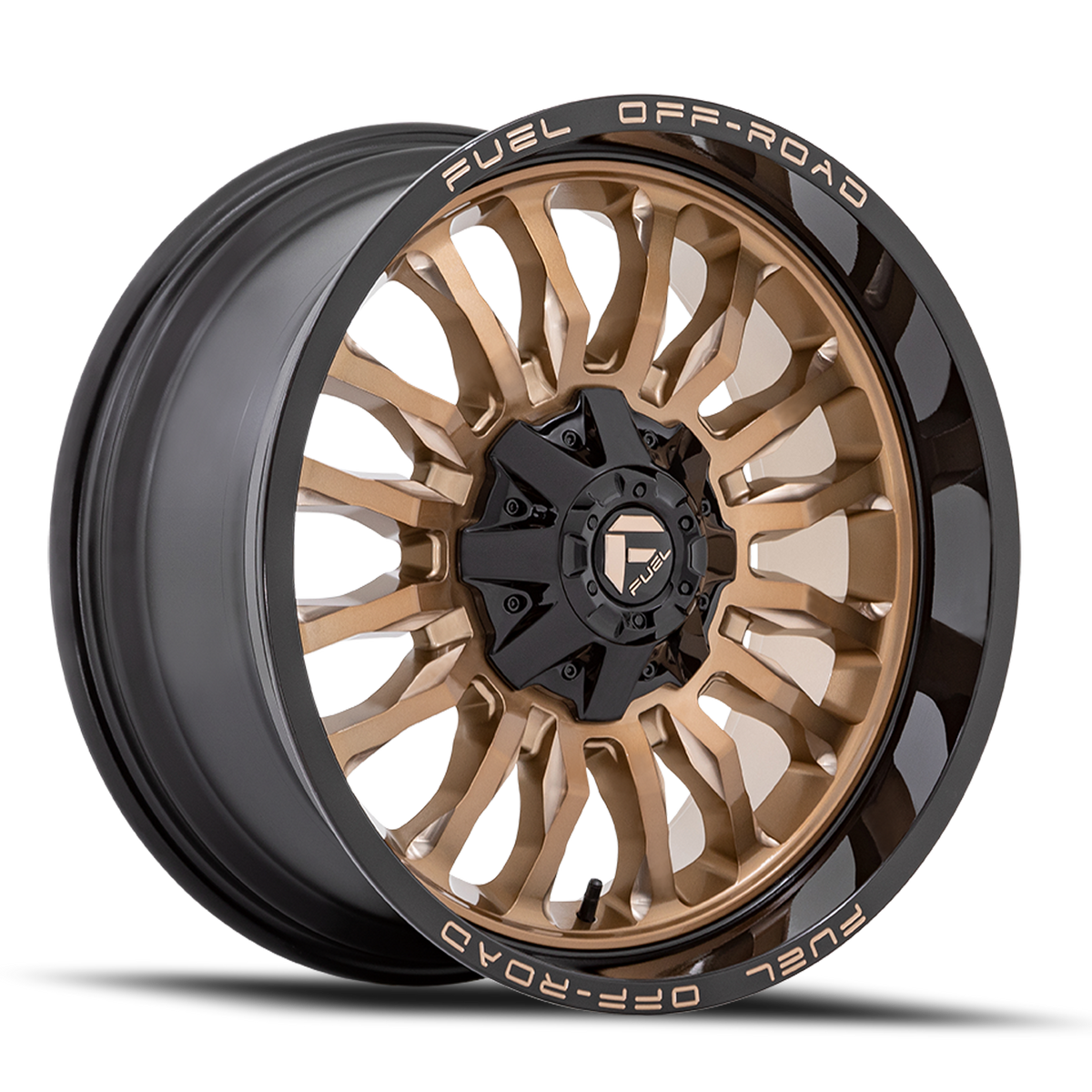Aluminum Wheels 20X9 Arc D797 Platinum Bronze/Black Lip Fuel Off Road Wheels