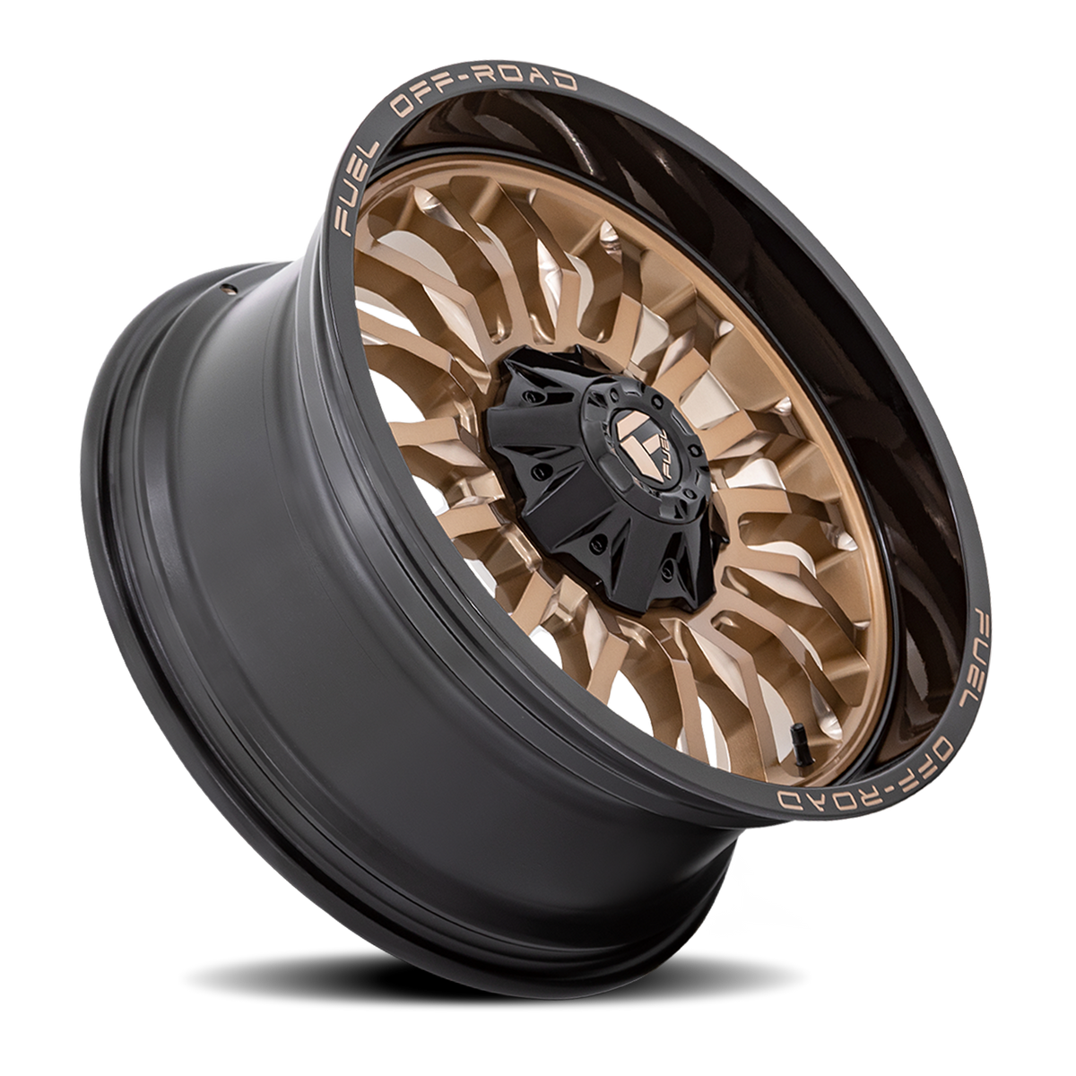 Aluminum Wheels 20X9 Arc D797 Platinum Bronze/Black Lip Fuel Off Road Wheels