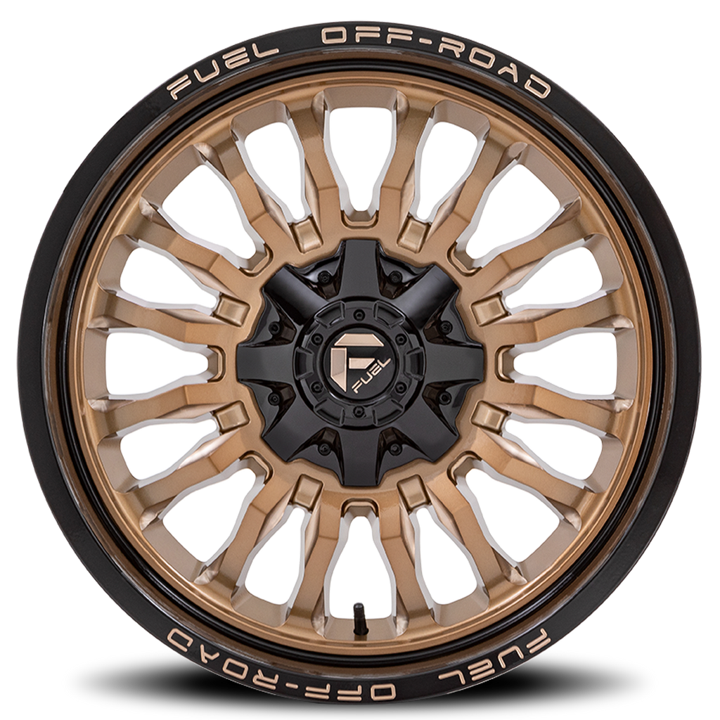 Aluminum Wheels 20X9 Arc D797 Platinum Bronze/Black Lip Fuel Off Road Wheels