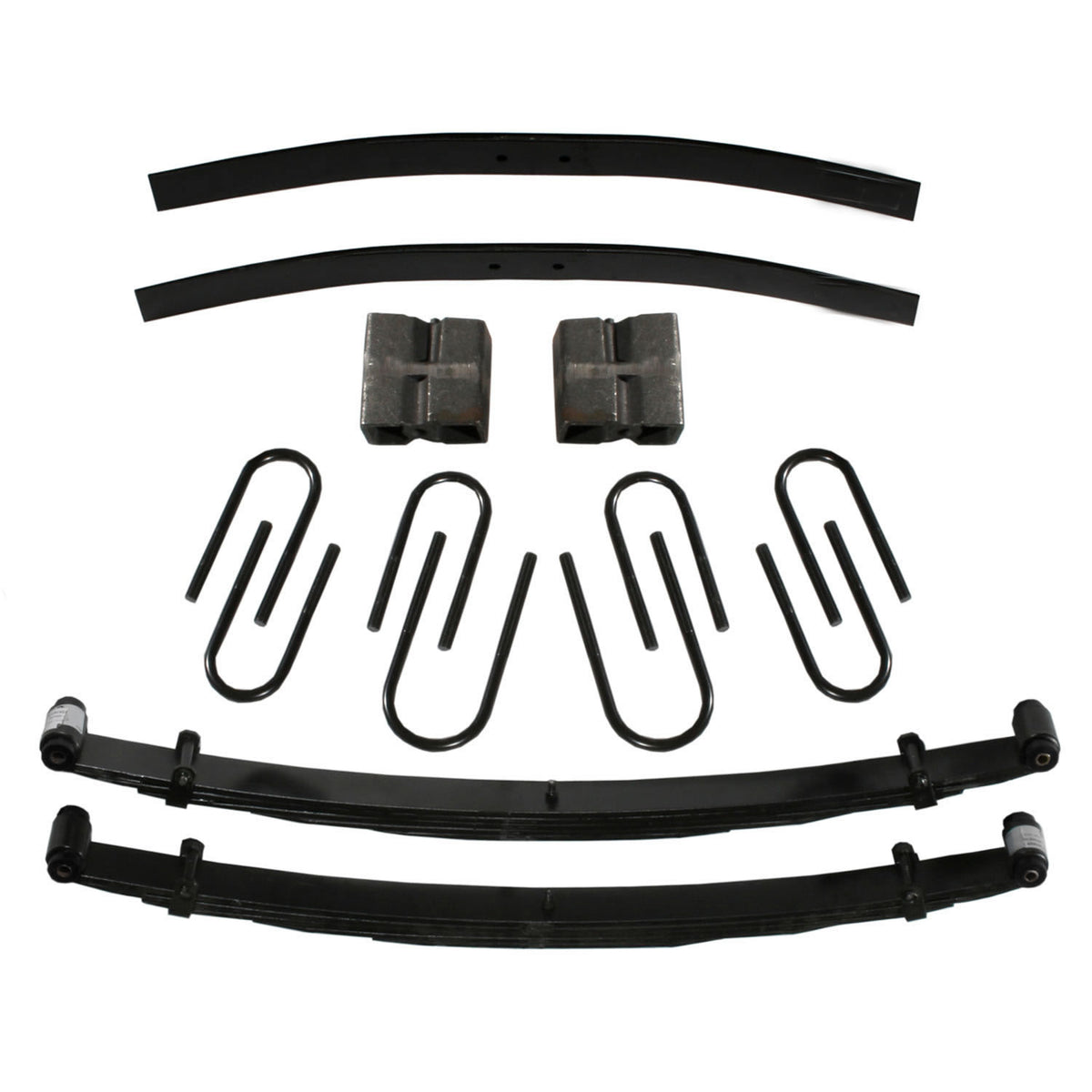 Lift Kit 8 Inch Lift 68-74 Dodge W100 Pickup Includes Front Leaf Springs Front/Rear U Bolt Kit Front Bushing Kit Rear Block Rear Add-A-Leaf Skyjacker