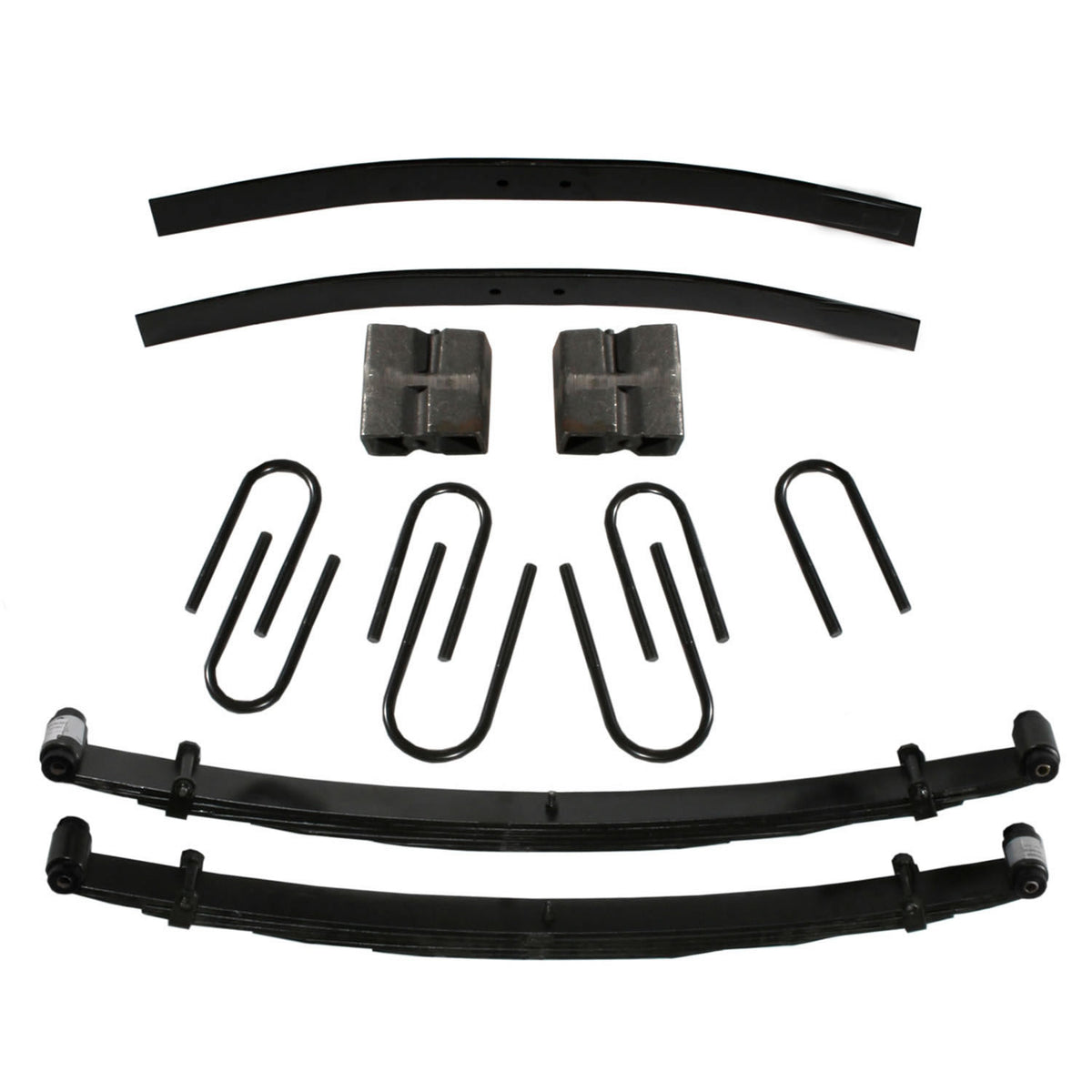 Lift Kit 8 Inch Lift 75-93 Ramcharger 75-81 Trailduster Includes Front Leaf Springs Front/Rear U Bolt Kits Front Bushing Kit Rear Blocks Rear Add-A-Leafs Skyjacker