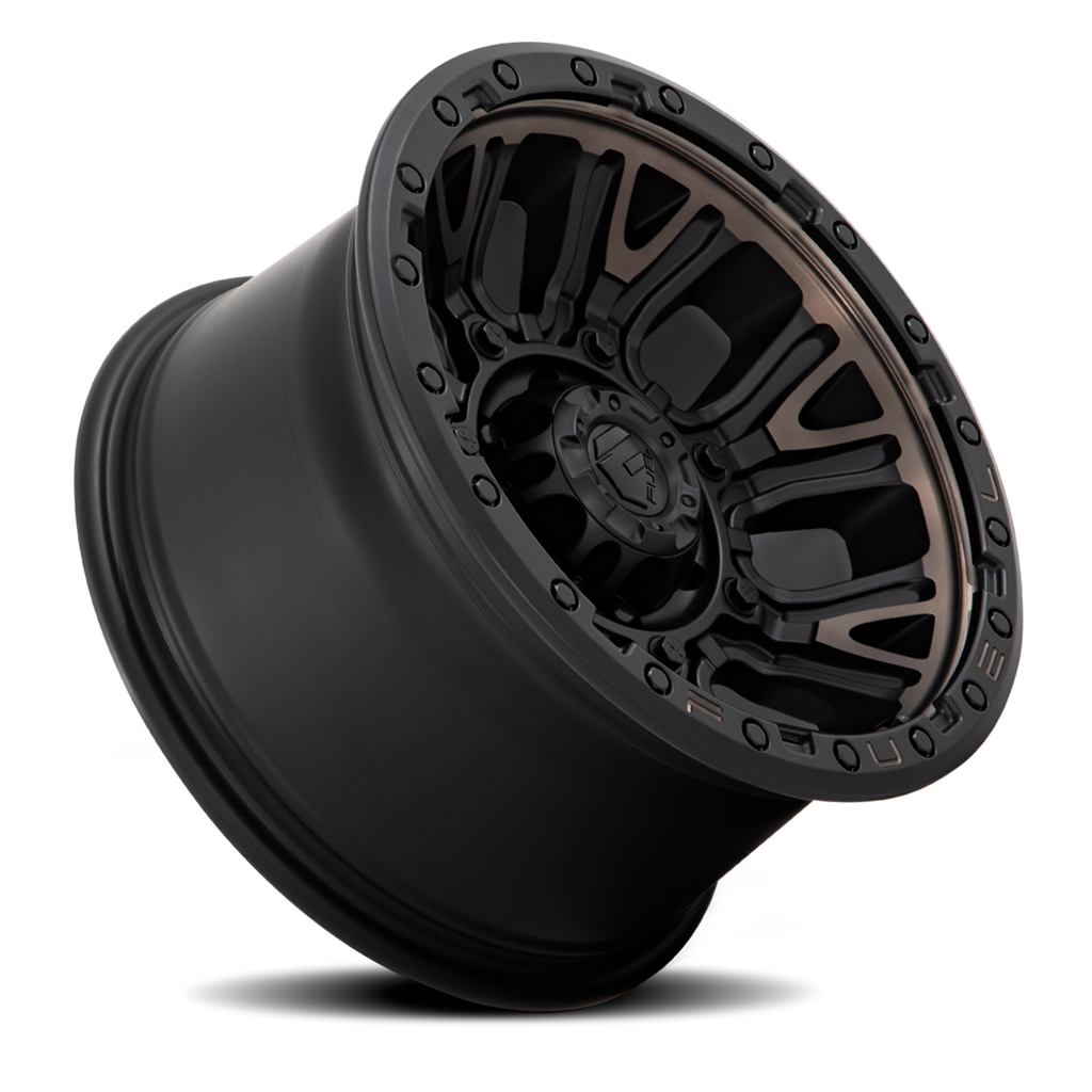 Aluminum Wheels 20X9 Traction D824 Matte Black Double Dark Tint Fuel Off Road Wheels