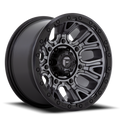 Aluminum Wheels 17X9 Traction D825 Gunmetal Gray/Black Ring Fuel Off Road Wheels