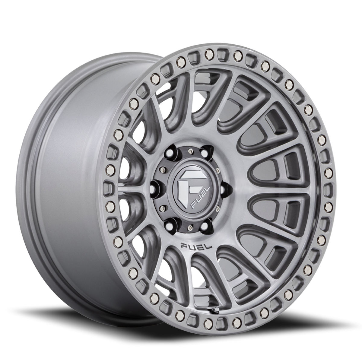Aluminum Wheels 17X9 Cycle D833 Platinum Gray Fuel Off Road Wheels