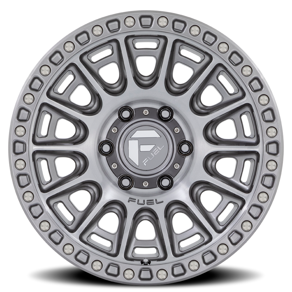 Aluminum Wheels 17X9 Cycle D833 Platinum Gray Fuel Off Road Wheels