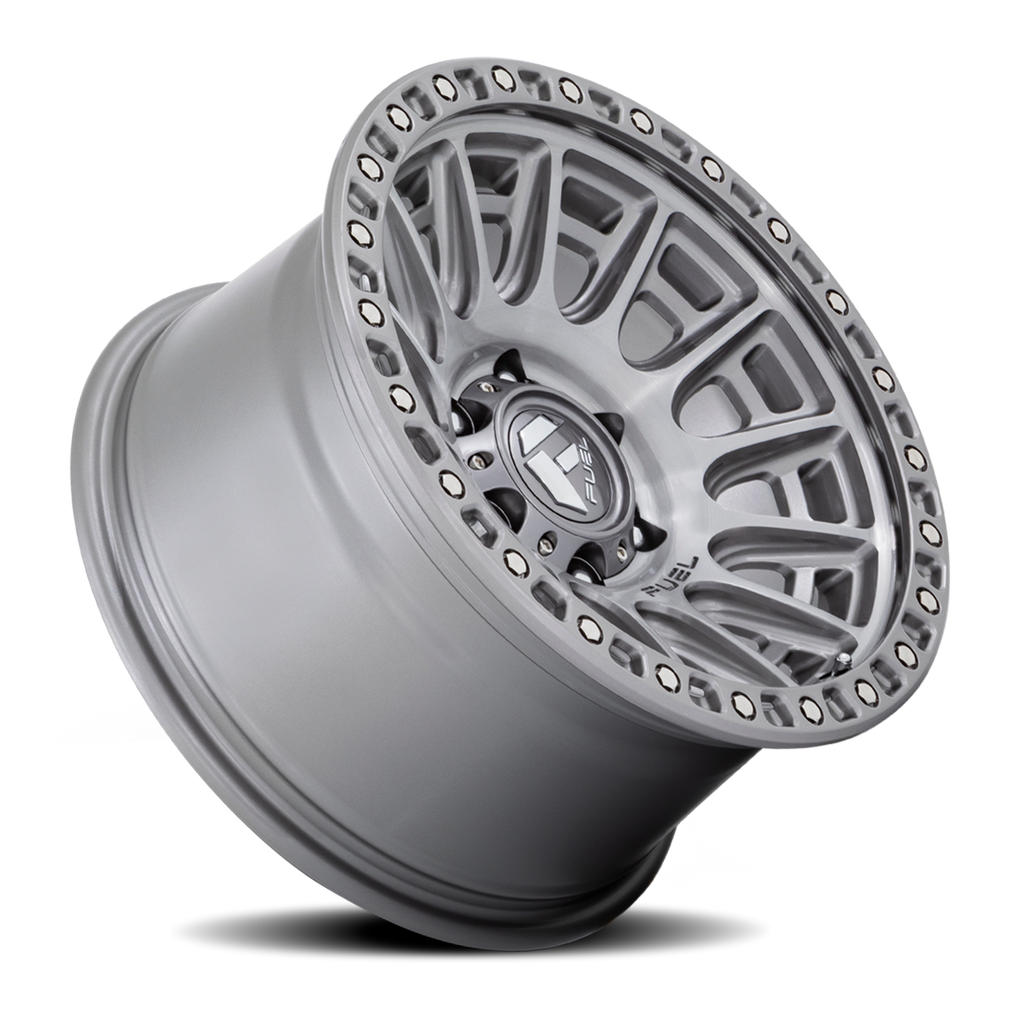 Aluminum Wheels 20X9 Cycle D833 Platinum Gray Fuel Off Road Wheels