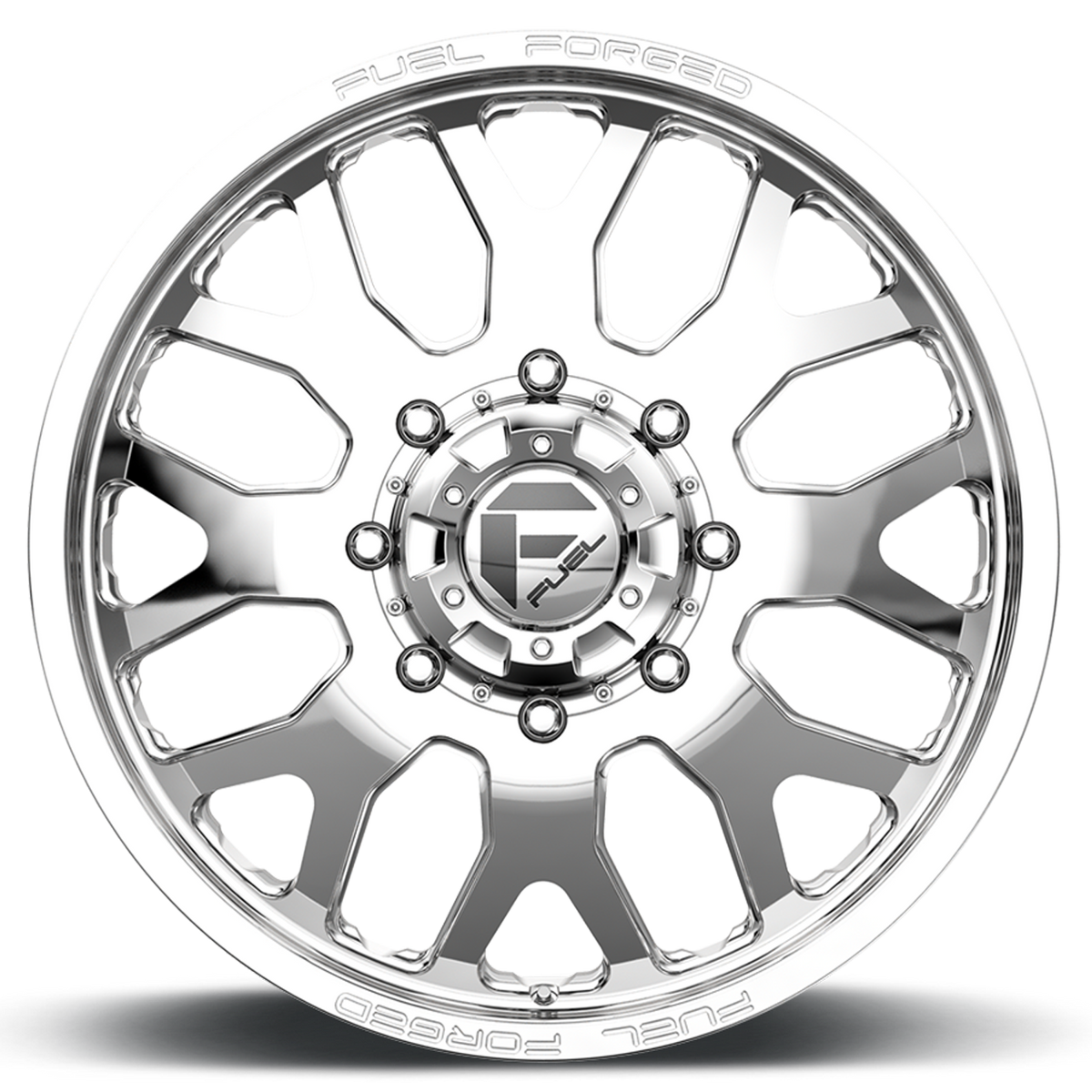 Dually Wheels 20X8.25 FF19D Dually DE19 PO Polished Fuel Off Road Wheels