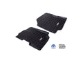 All Terrain Floor Liner Front Pair Black Jeep Logo 76-95 CJ/YJ Rugged Ridge