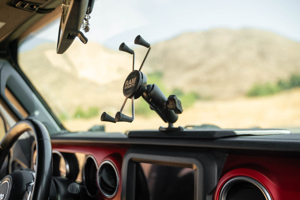 2018 2024 Jeep Wrangler JL, JLU Gladiator JT V8 Offroad Device Dash Mount V2 DV8 Offroad