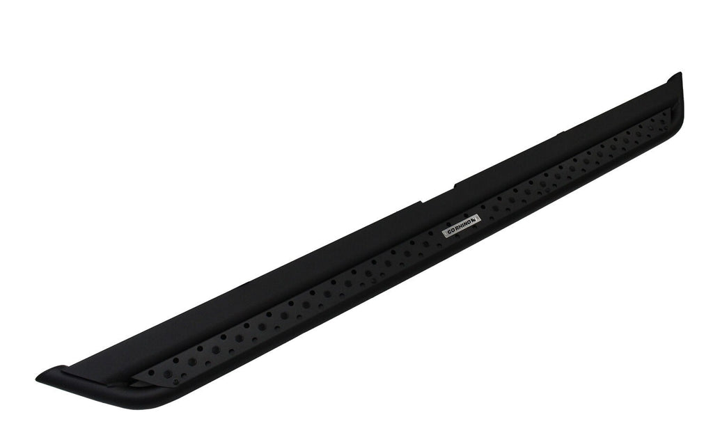 Dominator Xtreme DSS SideSteps With Mounting Bracket Kit Textured Black 2019-2026 Ram 1500 Extended Cab Go Rhino