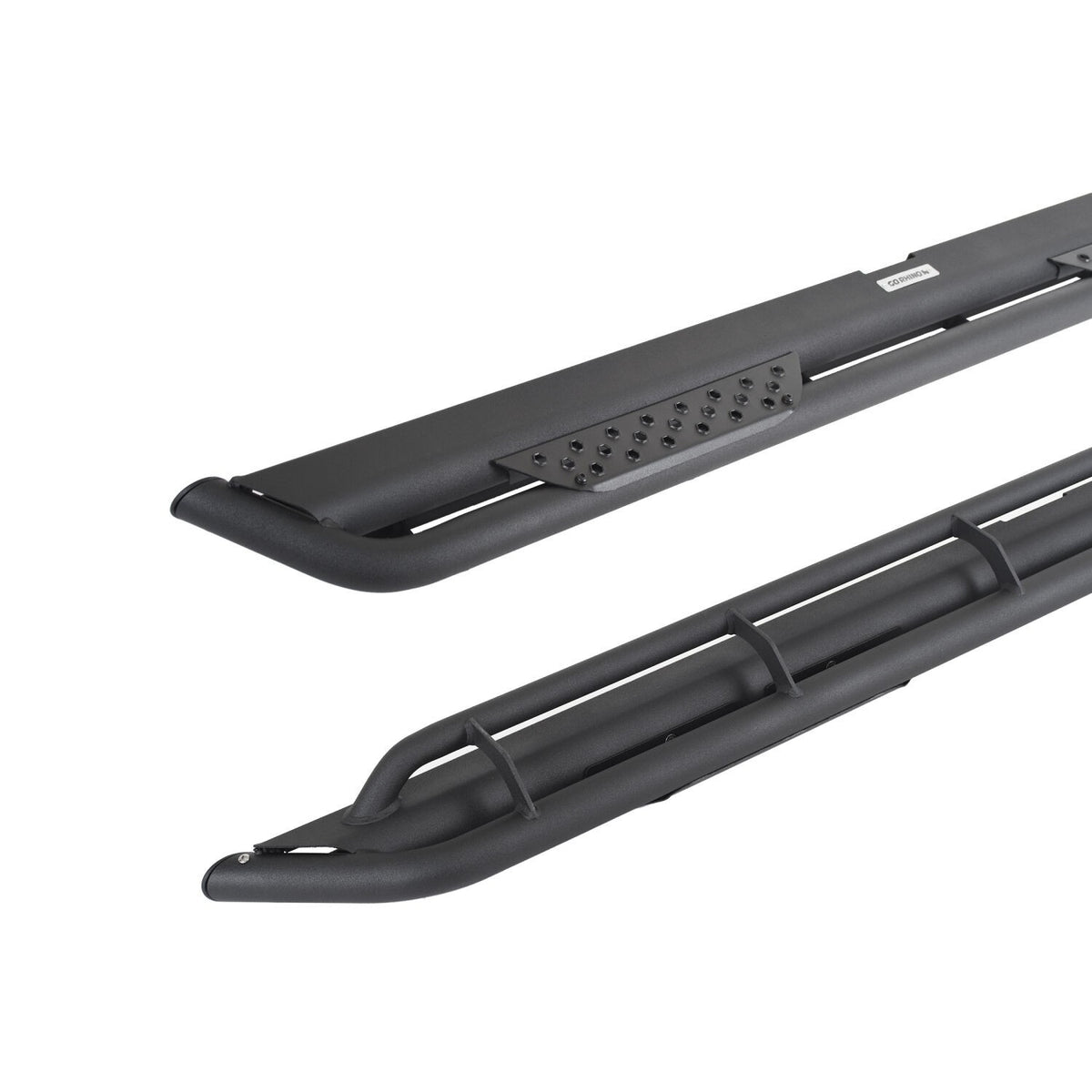 Dominator Xtreme DT Steps W/Mounting Bracket Kit Textured Black For 2024-2026 Lexus GX550 2024-2026 Toyota Land Cruiser Go Rhino