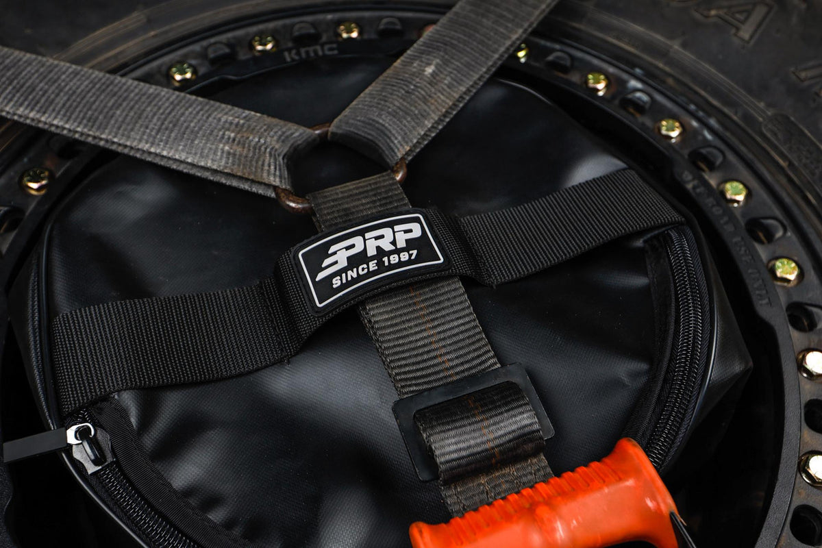 Spare Tire Storage Bag 8.5 x 13 Inch Black Vinyl Coated Nylon PRP Seats