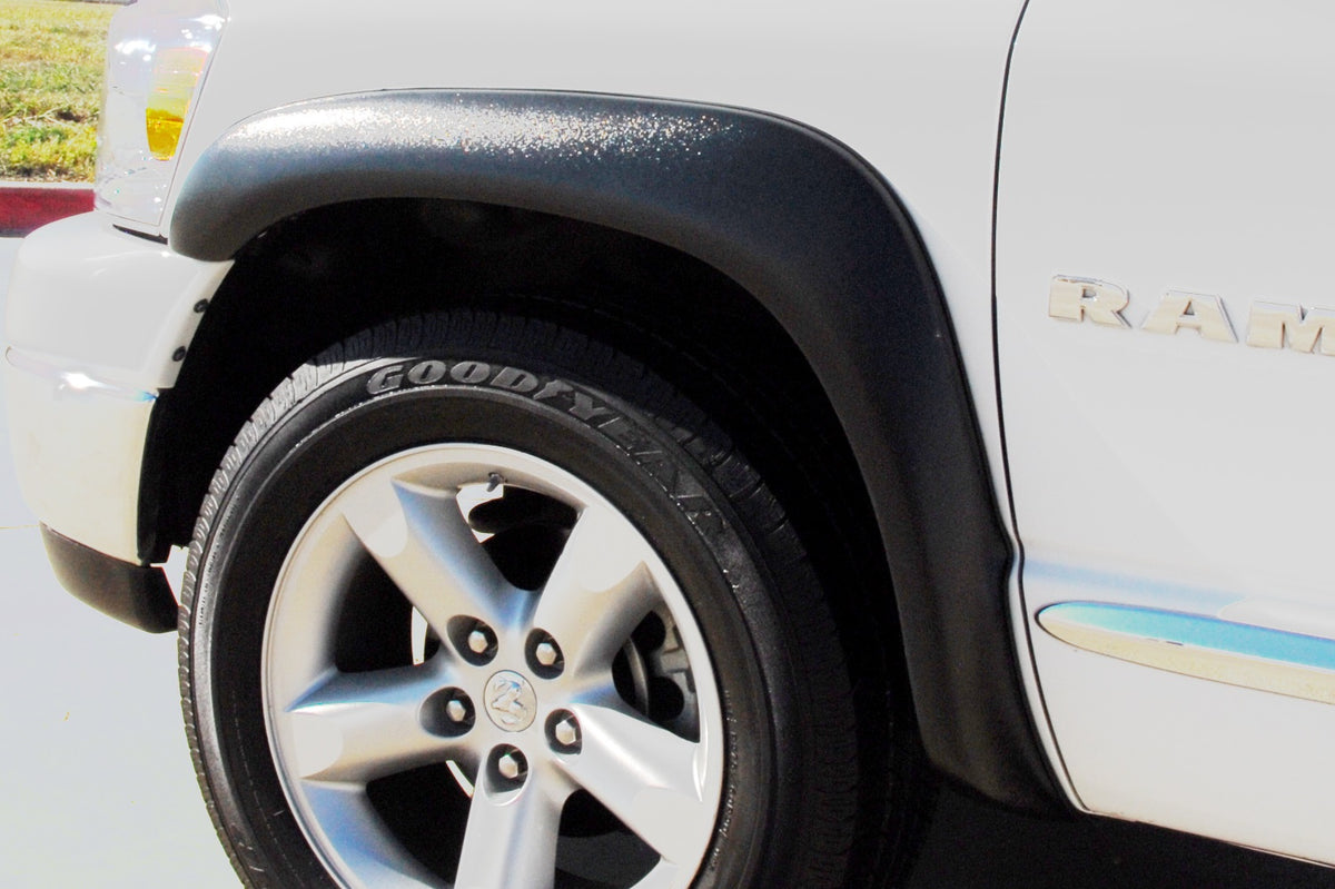 Extra Wide Style Fender Flare Set Front and Rear, Textured, 4-Piece Set 2002-2009 Dodge Ram 1500/2500/3500 Fleetside Lund