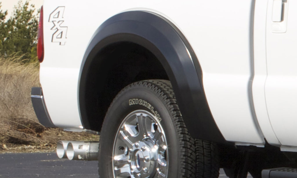 Extra Wide Style Fender Flare Set Rear, Smooth, 2-Piece Set 2011-2016 Ford F-250 Super Duty/F-350 Super Duty Fleetside Lund