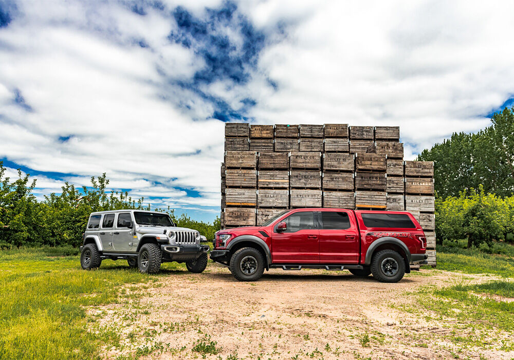 EpYx Step System Cab Length (2 Steps per Side) 2015-2025 Chevy Colorado/GMC Canyon Crew Cab Textured Black NFab